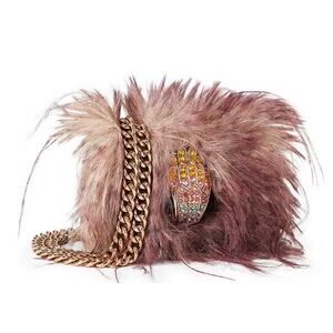 Kurt Geiger London
Micro Kensington Rhinestone Eagle Faux Fur Crossbody Bag